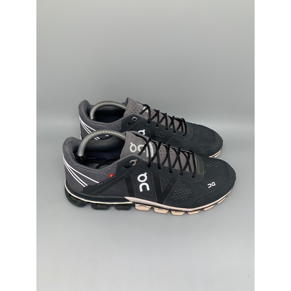 On Cloudsurfer Black‎ Grey Running Shoes Men's Sz 8.5